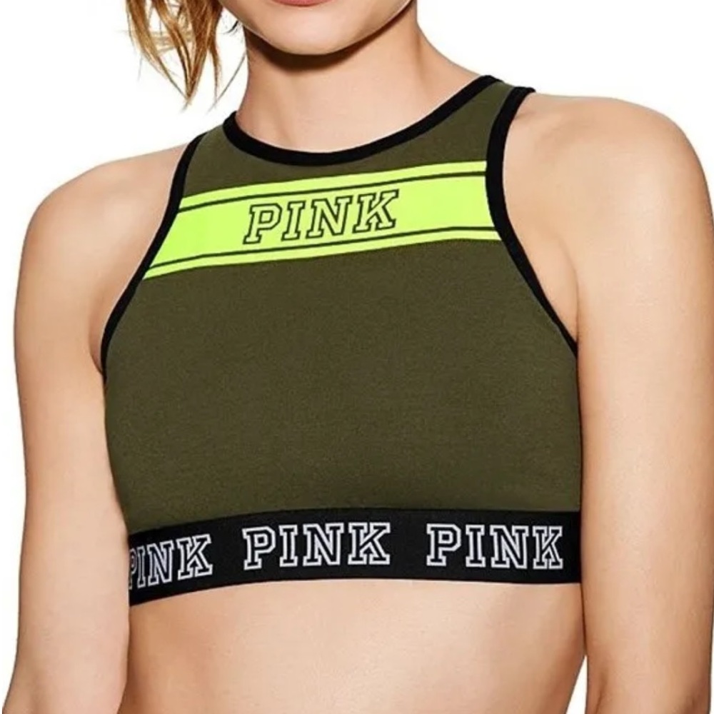 PINK 2 Piece Sports Bra and Sweat Pants Set